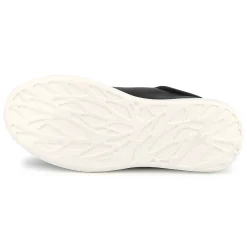 Lace-up leather trainers