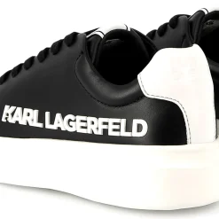Lace-up leather trainers
