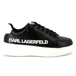 Lace-up leather trainers