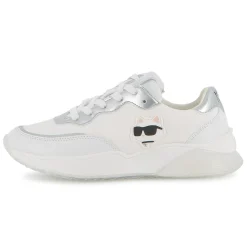Lace-up trainers with badge