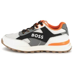 Lace-up trainers with colours