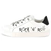 Leather lace-up trainers
