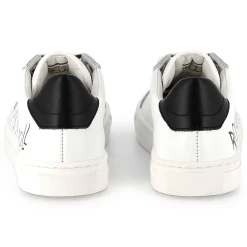 Leather lace-up trainers