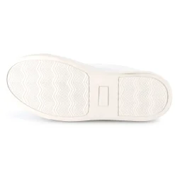 Leather lace-up trainers