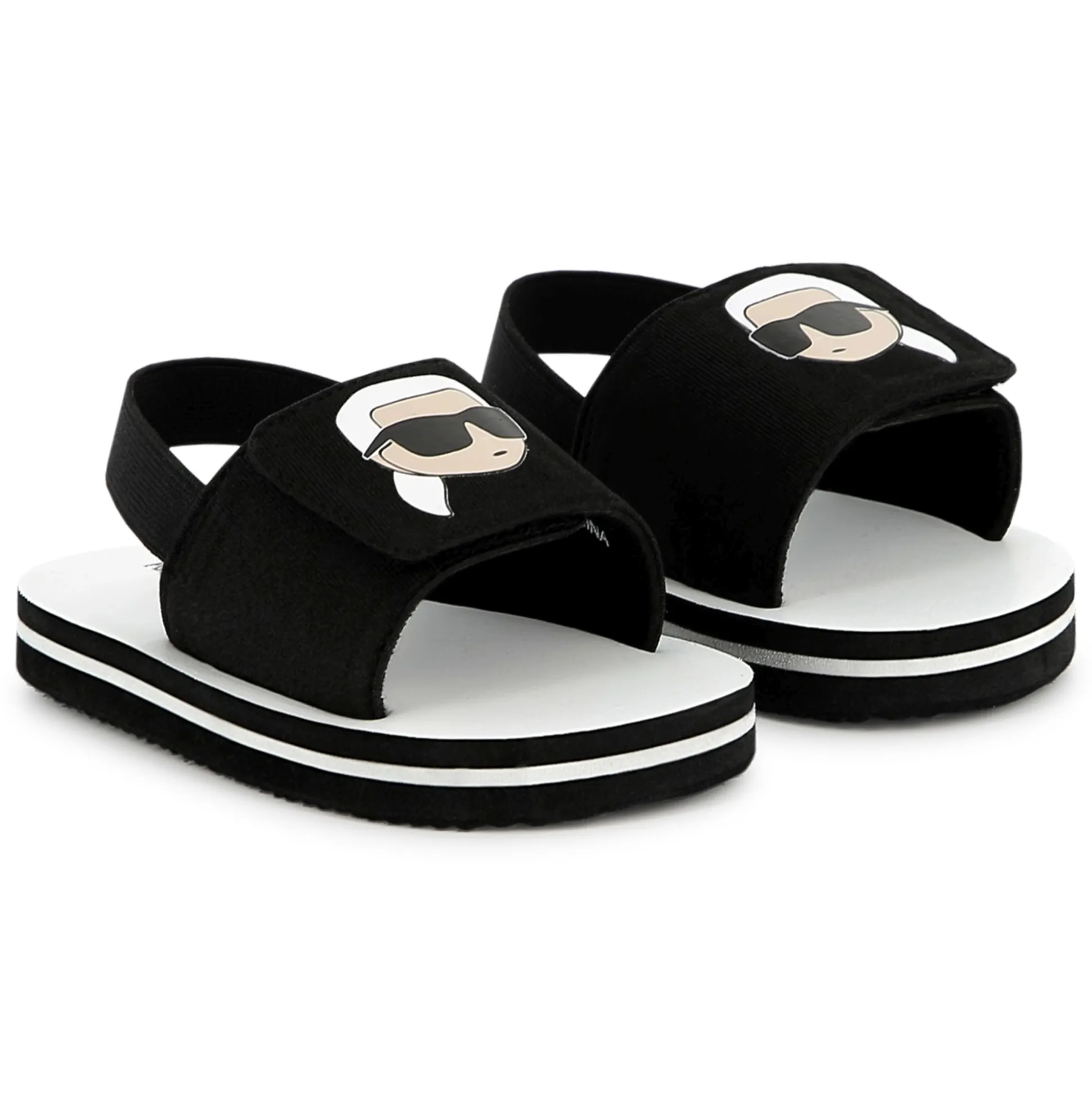 Light hook-and-loop sandals