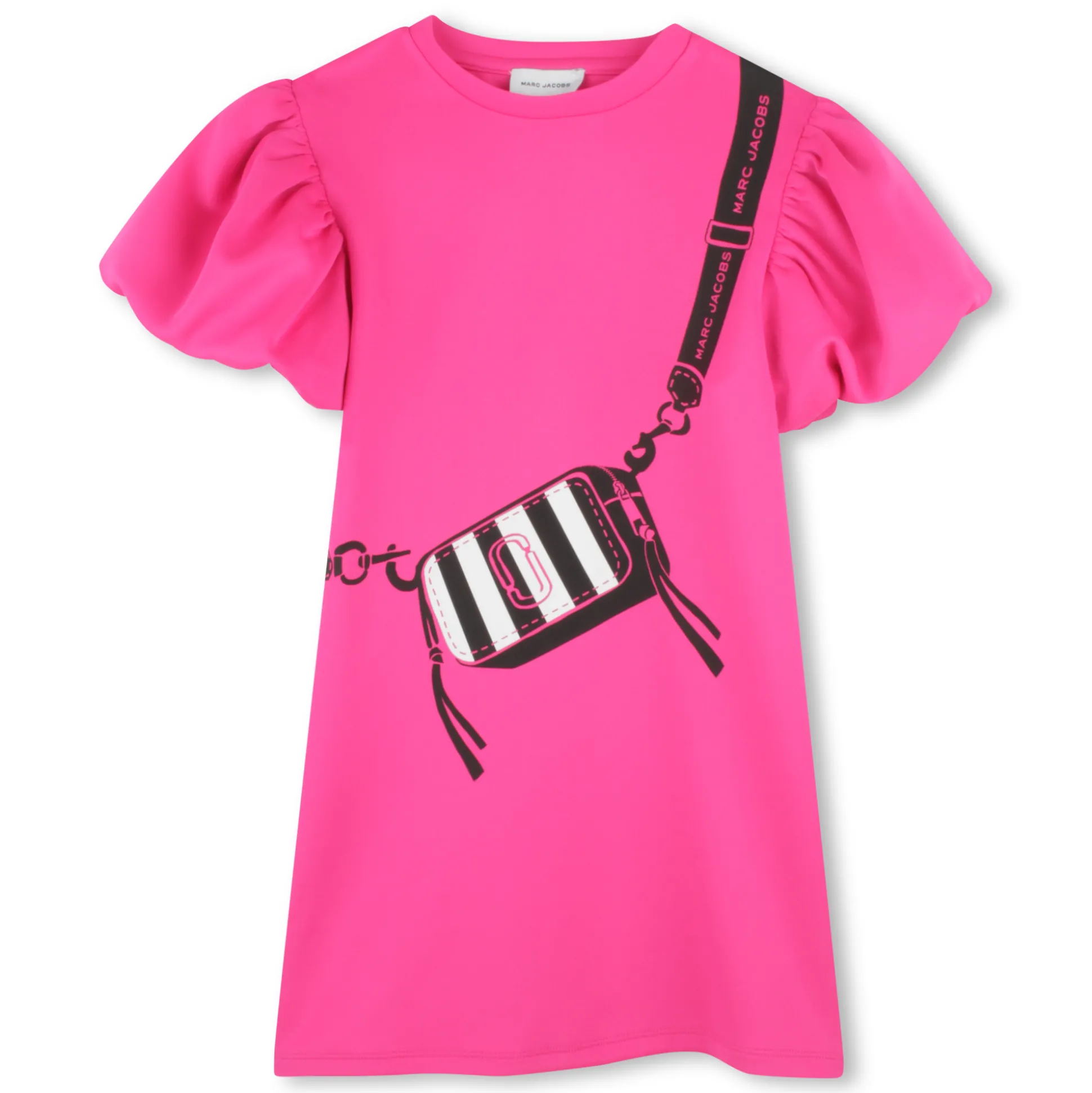 Lined short-sleeved dress