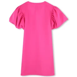 Lined short-sleeved dress
