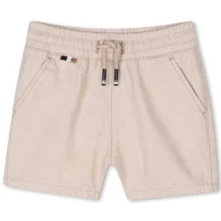 Linen and cotton shorts