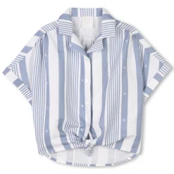 Linen-blend shirt and shorts