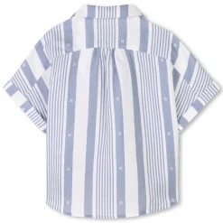 Linen-blend shirt and shorts