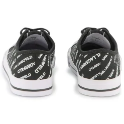 Logo print lace-up trainers