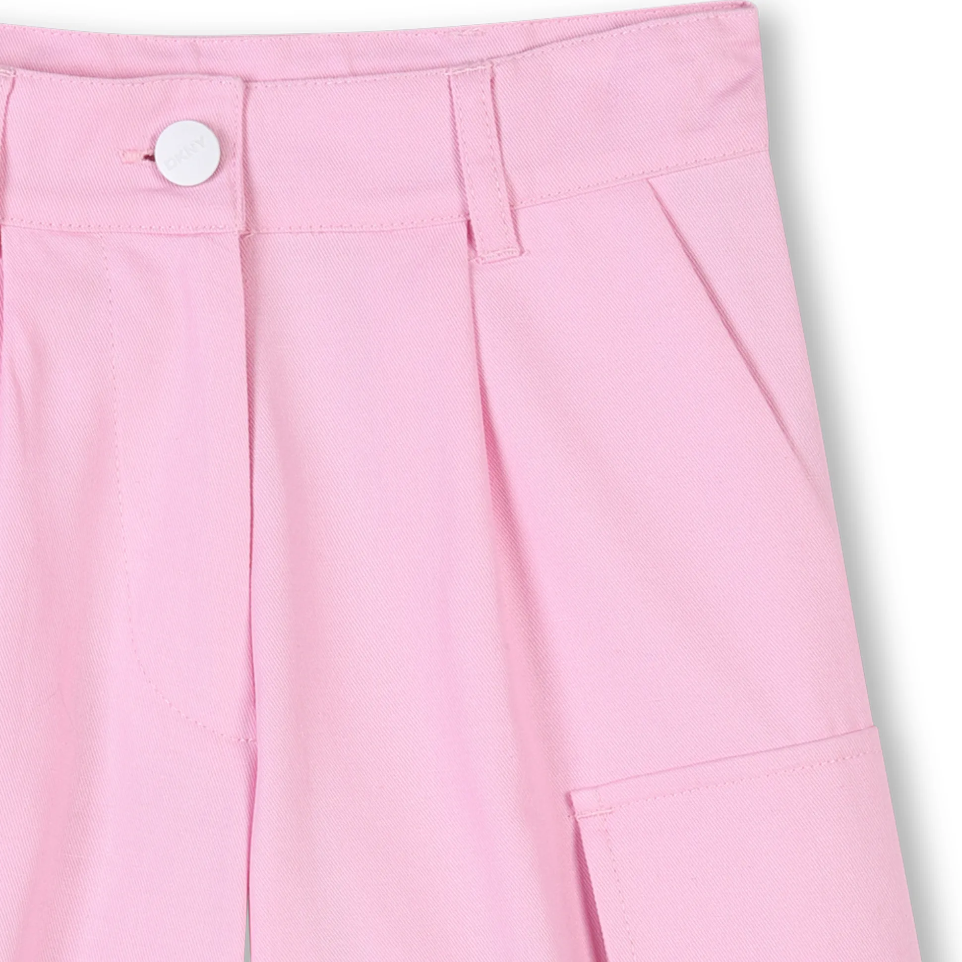 Long cotton and linen shorts