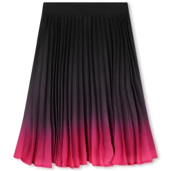 Long crepe skirt