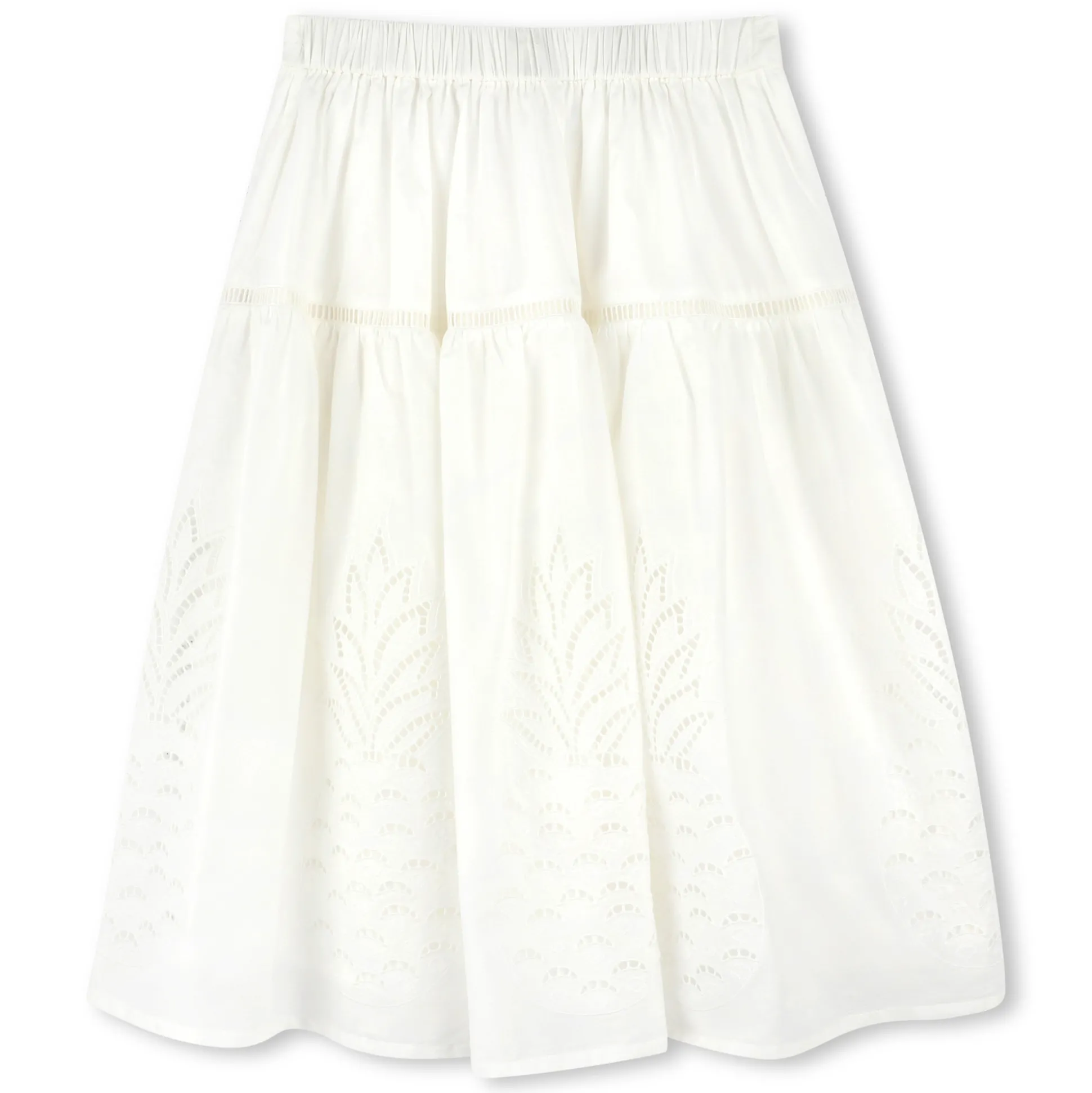 Long embroidered skirt