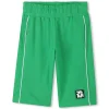 Long fleece Bermuda shorts