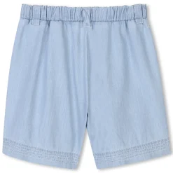 Long lightweight denim shorts