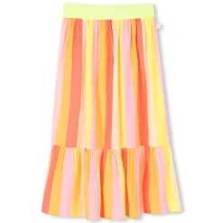 Long lined crepe skirt