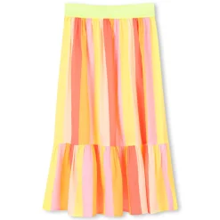 Long lined crepe skirt