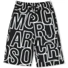Long printed Bermuda shorts