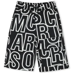 Long printed Bermuda shorts
