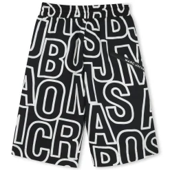Long printed Bermuda shorts