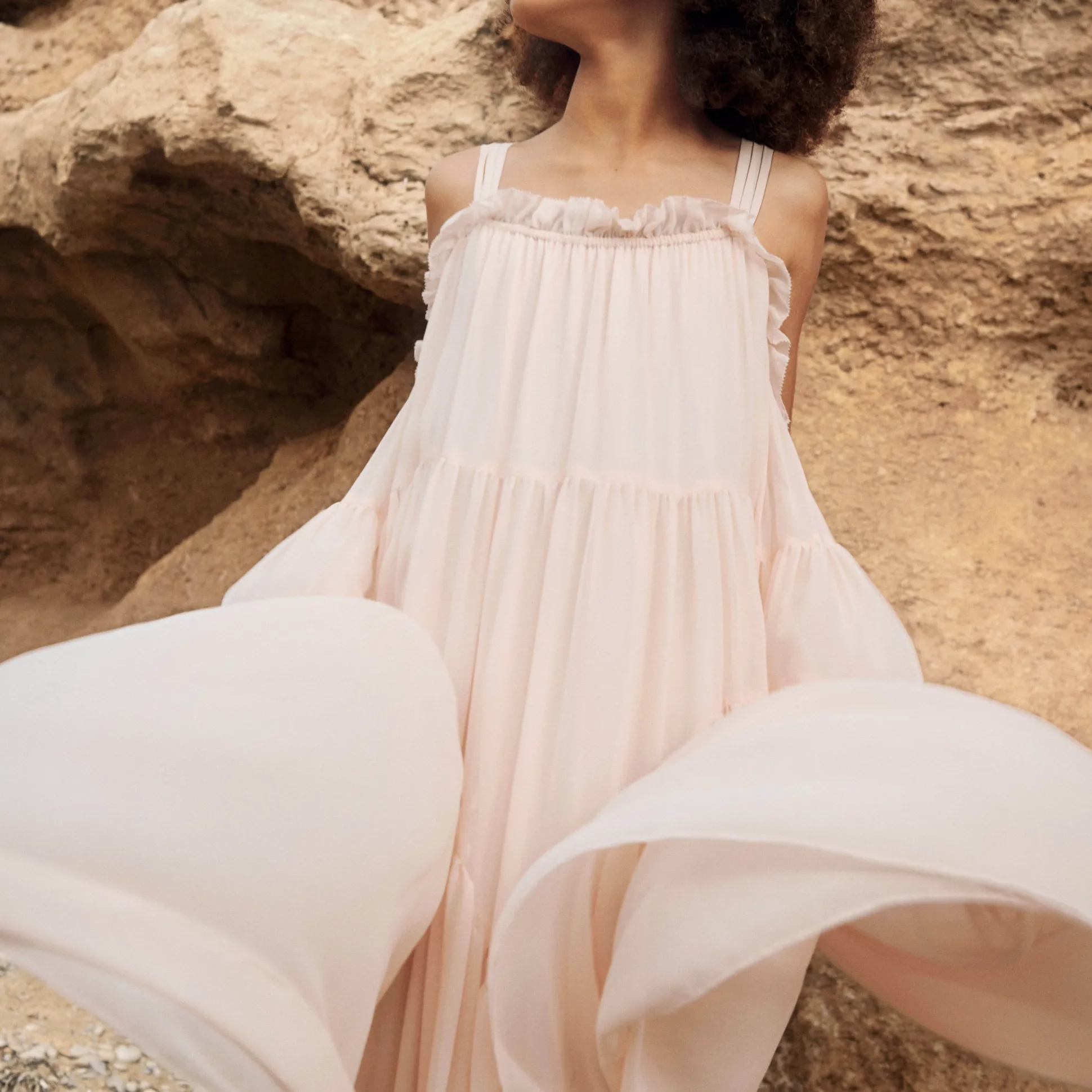 Long strappy dress