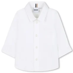 Long-sleeved cotton shirt