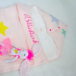Multicoloured rabbit toy