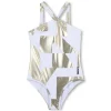 One-piece logo print swimsuit