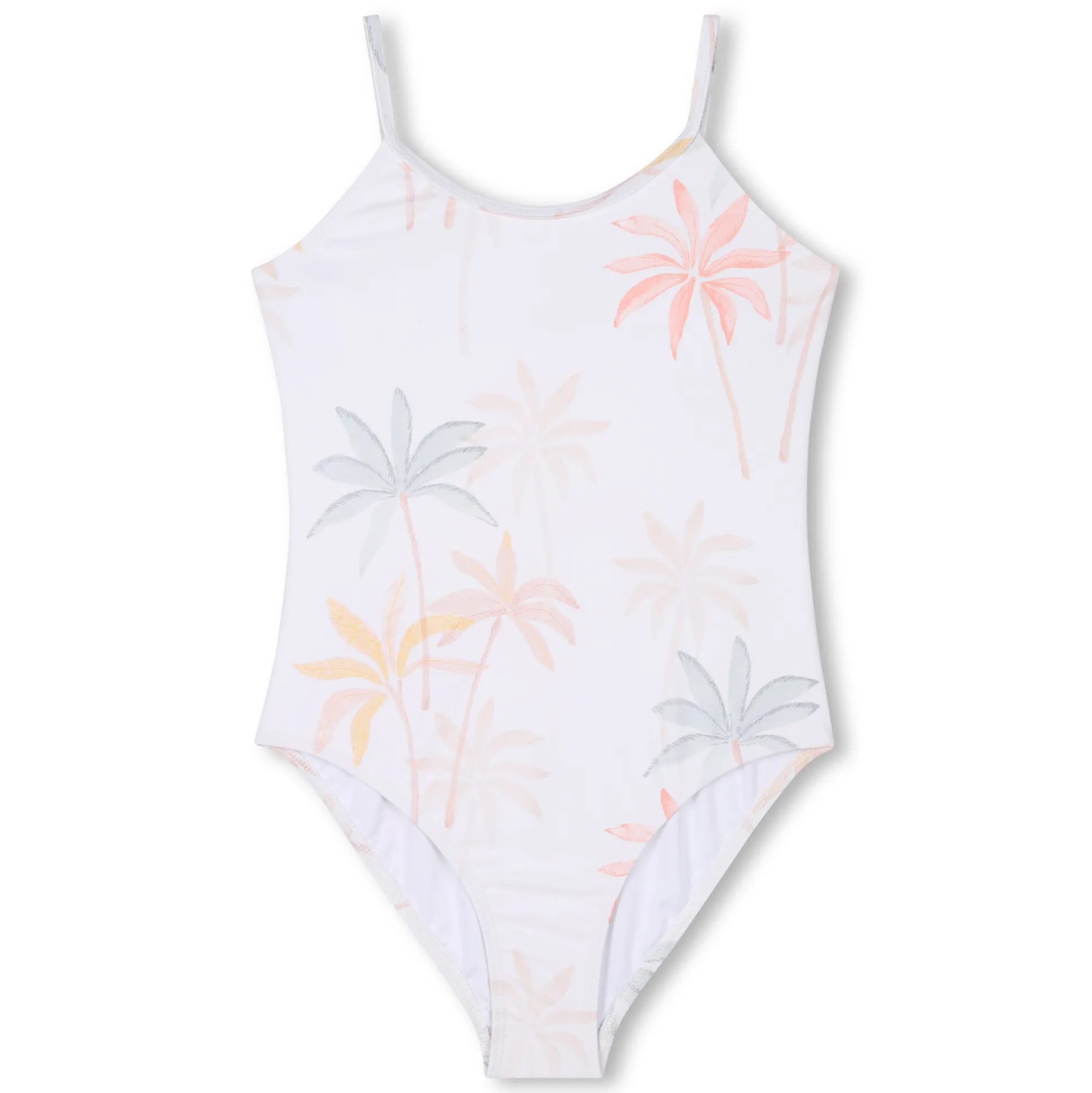 Palm tree print swimsuit