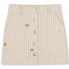 Patched cotton skirt