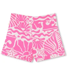 Patterned viscose shorts