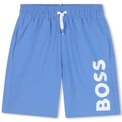 Peach-skin swimming trunks