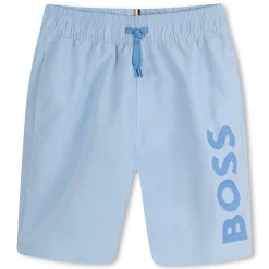 Peach-skin swimming trunks