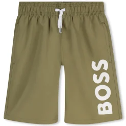 Peach-skin swimming trunks