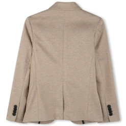 Plain buttoned jacket