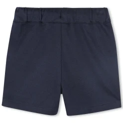 Plain elasticated-waist shorts