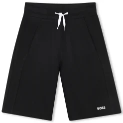 Plain fleece Bermuda shorts