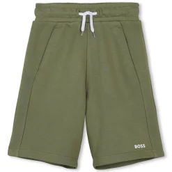 Plain fleece Bermuda shorts