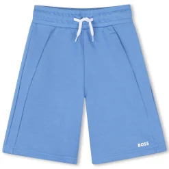 Plain fleece Bermuda shorts
