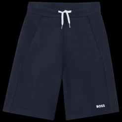 Plain fleece Bermuda shorts