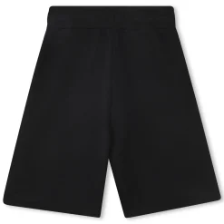 Plain fleece Bermuda shorts