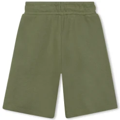 Plain fleece Bermuda shorts