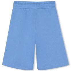 Plain fleece Bermuda shorts