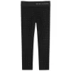 Plain leggings with diamantés