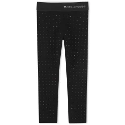 Plain leggings with diamantés