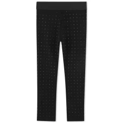Plain leggings with diamantés