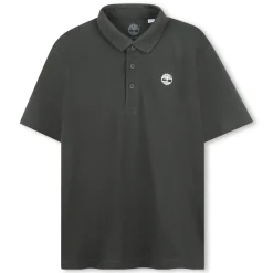 Plain polo with logo on chest