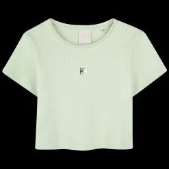 Plain T-shirt with embroidery