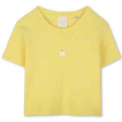 Plain T-shirt with embroidery